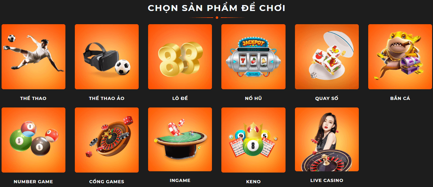 SV88 đa dạng game