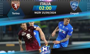 Soi kèo bóng đá Torino vs Empoli 02h00 ngày 25/09/2024: Chủ nhà thẳng tiến