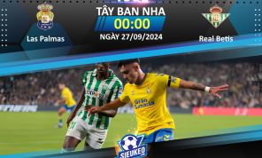 Soi kèo bóng đá Las Palmas vs Real Betis 00h00 ngày 27/09/2024: 3 điểm nhọc nhằn