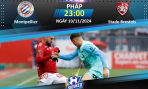 Soi kèo bóng đá Montpellier vs Stade Brestois 23h00 ngày 10/11/2024: Sân nhà khó tựa